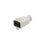 Straight Blade Connector, #12-4 Awg 15A, 125V, White Rubber, 1-15R, 2-Pole, 2-Wire, Nd, Rubber, 86W-BOX