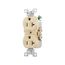 Commercial Grade Duplex Receptacle, #14-10 Awg 20A, 125V, SideWire, Ivory, 5-20R, Duplex, Screw, 877V-BOX