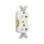 Commercial Grade Duplex Receptacle, #14-10 Awg 20A, 125V, SideWire, White, 5-20R, Duplex, Screw, 877W-BOX