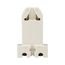 Lampholder, Flush Or Surface Mounting, Medium Bi-Pin Base, White, Fluorescent Lamp, 600V, 660W, 924W-BOX