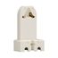 Lampholder, Flush Or Surface Mounting, Medium Bi-Pin Base, White, Fluorescent Lamp, 600V, 660W, 924W-BOX