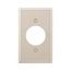 Power Outlet & Locking Wallplate, Stainless Steel, 1.59" Hole Cutout, Stainless Steel, 1-Gang1, 93111-BOX1