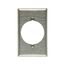 Power Outlet & Locking Wallplate, Stainless Steel, 2.15" Hole Cutout, Stainless Steel, 1-Gang, 93221-BOX