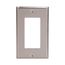 Decorator / Gfci Wallplate, Stainless Steel, Decorator Cutout, Stainless Steel, Single-Gang, 93401-BOX1