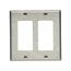 Decorator / Gfci Wallplate, Stainless Steel, Decorator Cutout, Stainless Steel, 2-Gang1, 93402-BOX1