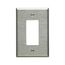 Decorator / Gfci Wallplate, Stainless Steel, Decorator Cutout, Stainless Steel, Single-Gang, 93834-BOX