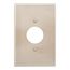 Single Receptacle Wallplate, Stainless Steel, 1.40" Hole Cutout, Stainless Steel, 1-Gang, 93891-BOX