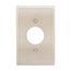 Single Receptacle Wallplate, Stainless Steel, 1.406" Hole Cutout, Stainless Steel, Single-Gang, 93991-BOX