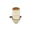 Metal Shell Lampholder, Lamp Stem Mounting, Push Through Actuator, Brass, Aluminum, 250V, 660W, 940ABD-BOX