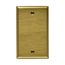 Blank Wallplate, Brass, Blank Cutout, Brass, Single- Gang, Standard, 94151