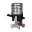 Lampholder, Replacement, Push Switch, 15A, Medium Base, Thermoplastic, 1-15P, 125V 291906, 944-BOX