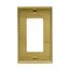 Decorator / Gfci Wallplate, Brass, Decorator Cutout, Brass, Single- Gang, Standard, 94401