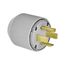 Arrow Hart Auto Grip Plug, #12-4 Awg 60A, Range & Dryer, 125/250V, Gray, 14-60P, 3-Pole, 4-Wire, 9462N
