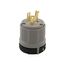 Safety Grip Locking Plug, #16-12 Awg, 20A, 125/250V, Gray, Safety Grip, 3-Pole, 3-Wire, 9965C