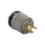 Safety Grip Locking Plug, #16-12 Awg, 20A, 125/250V, Gray, Safety Grip, 3-Pole, 3-Wire, 9965C