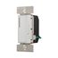 Smart Dimmer, Ivory, Flush, 1-Pole, 1-Pole, Multi-Location, 120 Vac, 300W, Wire Leads, AAL06-C4-K