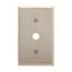 Power Outlet & Locking Wallplate, Stainless Steel, Corbin Locking Switch Cutout, Single-Gang, AH1188