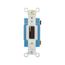 Locking Switch, #14-10 Awg, 15A, 120/277V, Back & Side Wiring, Key Actuator, Brown, 1-Pole, AH1201L