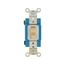 Arrow Hart Toggle Switch, Lighted, #14-10 Awg, 15A, 120/277V, Screw, Ivory, 1-Pole, Phenolic, AH1201LTV