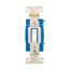 Arrow Hart Toggle Switch, #14-10 Awg, 15A, 120/277V, Back & Side, Screw, White, 1-Pole, AH1201W-BU