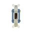 Ac Locking Switch, 15A, Maintained, Blue, Urea, Locking, 2-Pole, Switch, 120/277 Vac, #14-10 Awg, AH1202L