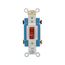 Arrow Hart Toggle Switch, #14-10 Awg 15A, 120/277V, Red, Load Type: Motor Control, Fan, 2-Pole, AH1202PL