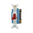 Arrow Hart Toggle Switch, #14-10 Awg 15A, 120/277V, Red, Load Type: Motor Control, Fan, 2-Pole, AH1202PL