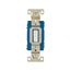 Arrow Hart Toggle Switch, #14-10 Awg 15A, 120/277V, Load Type: Motor Control, Fan, 2-Pole, AH1202W