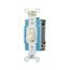 Arrow Hart Toggle Switch, #14-10 Awg, 15A, 120/277V, Back & Side, Screw, Ivory, 3-Way, Phenolic, AH1203LTV
