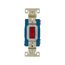 Arrow Hart Toggle Switch, #14-10 Awg, 20A, 120/277V, Back & Side Wiring, Screw, Red, 3-Way, AH1203RD