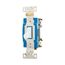 Arrow Hart Toggle Switch, #14-10 Awg, 15A, 120/277V, Back & Side Wiring, Screw, White, 3-Way, AH1203W