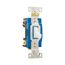 Arrow Hart Industrial Grade Toggle Switch, 15 A, 120/277 V, Four-Way, Two-Pole, White, AH1204FW