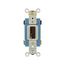 Locking Switch, #14-10 Awg, 15A, 120/277V, Key Actuator, Maintained Closure, Brown, 4-Way, AH1204L