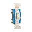 Arrow Hart Toggle Switch, #14-10 Awg, 15A, 120/277V, Back & Side, Screw, Ivory, 4-Way, AH1204V