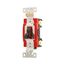 Arrow Hart Toggle Switch, #14-10 Awg, 20A, 120/277V, Back & Side Wiring, Screw, Brown, 1-Pole, AH1221B