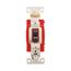 Arrow Hart Toggle Switch, #14-10 Awg, 20A, 120/277V, Back & Side Wiring, Screw, Black, 1-Pole, AH1221BK
