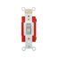 Arrow Hart Toggle Switch, #14-10 Awg, 20A, 120/277V, Back & Side, Screw, Gray, 1-Pole, AH1221GY