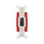 Locking Switch, #14-10 Awg, 20A, 120/277V, Back & Side Wiring, Key Actuator, Brown, 1-Pole, AH1221L