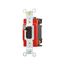 Locking Switch, #14-10 Awg, 20A, 120/277V, Back & Side Wiring, Key Actuator, Brown, 1-Pole, AH1221L