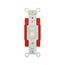 Arrow Hart Toggle Switch, Lighted, #14-10 Awg, 20A, 120/277V, Screw, Ivory, 1-Pole, Phenolic, AH1221LTV