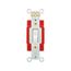 Arrow Hart Toggle Switch, Lighted, #14-10 Awg, 20A, 120/277V, Screw, White, 1-Pole, Phenolic, AH1221LTW