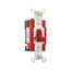 Arrow Hart Toggle Switch, Pilot Light, #14-10 Awg, 20A, 120/277V, Screw, Red, 1-Pole, Phenolic, AH1221PL