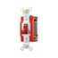 Arrow Hart Toggle Switch, Pilot Light, #14-10 Awg, 20A, 120/277V, Screw, Red, 1-Pole, Phenolic, AH1221PL