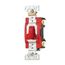 Arrow Hart Toggle Switch, #14-10 Awg, 20A, 120/277V, Back & Side, Screw, Red, 1-Pole, AH1221RD