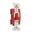 Arrow Hart Toggle Switch, #14-10 Awg, 20A, 120/277V, Back & Side, Screw, Red, 1-Pole, AH1221RD