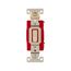 Arrow Hart Toggle Switch, #14-10 Awg, 20A, 120/277V, Back & Side, Screw, Ivory, 1-Pole, AH1221V