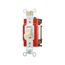 Arrow Hart Toggle Switch, #14-10 Awg, 20A, 120/277V, Back & Side, Screw, Ivory, 1-Pole, AH1221V