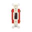 Locking Switch, #14-10 Awg, 20A, 120/277V, Back & Side Wiring, Key Actuator, Brown, AH1222L