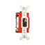 Locking Switch, #14-10 Awg, 20A, 120/277V, Back & Side Wiring, Key Actuator, Brown, AH1222L