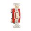 Arrow Hart Toggle Switch, #14-10 Awg, 20A, 120/277V, Back & Side, Screw, Ivory, 2-Pole, AH1222V